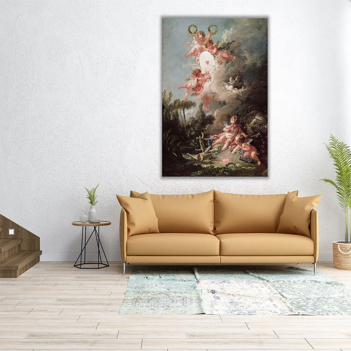 Cupid's Target - Canvas Print Wall Art