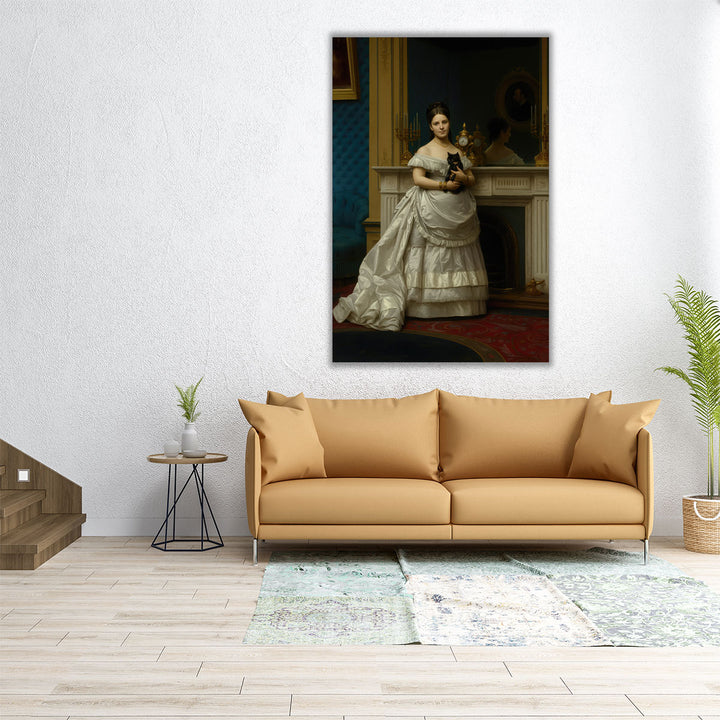 Portrait of Marie-Anne d Escoubleau de Sourdis, Madame Charles-Joachim Lefèvre - Canvas Print Wall Art