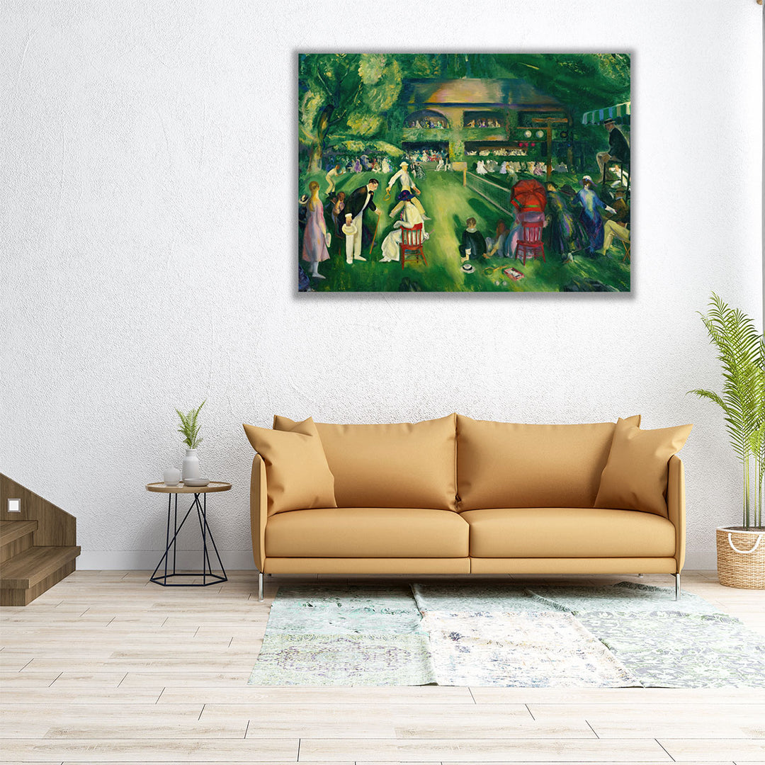 Tennis at Newport, 1920 - Canvas Print Wall Art