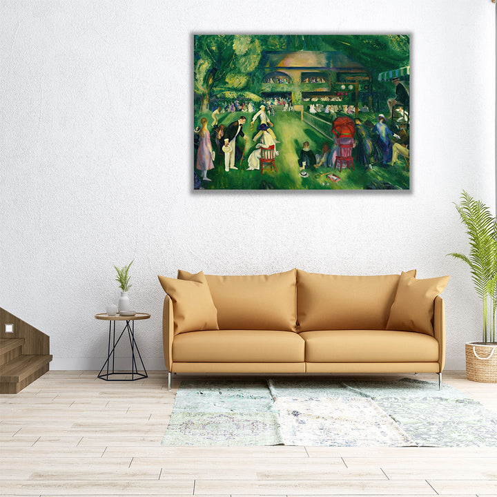 Tennis at Newport, 1920 - Canvas Print Wall Art