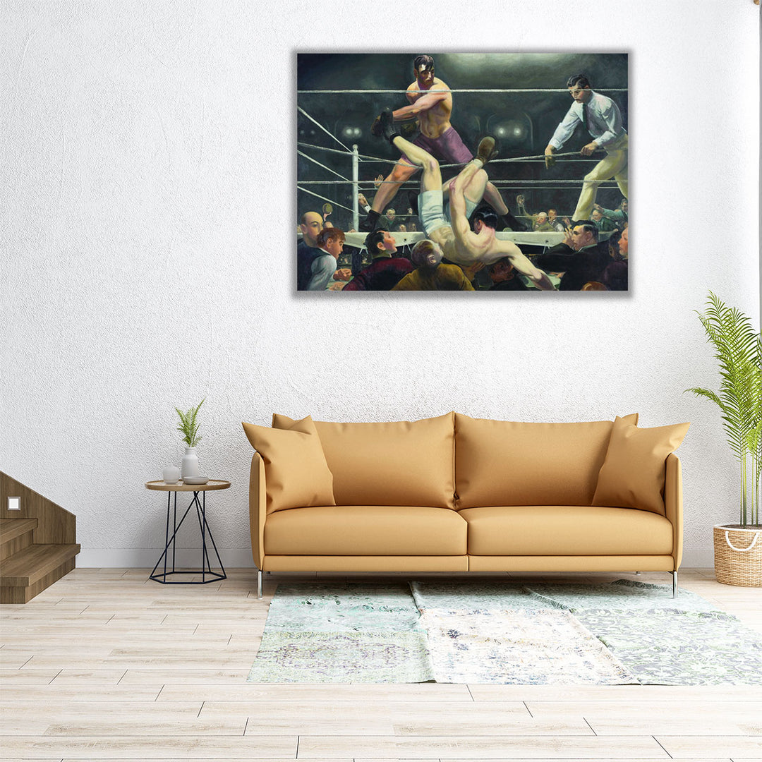 Dempsey and Firpo, 1924 - Canvas Print Wall Art
