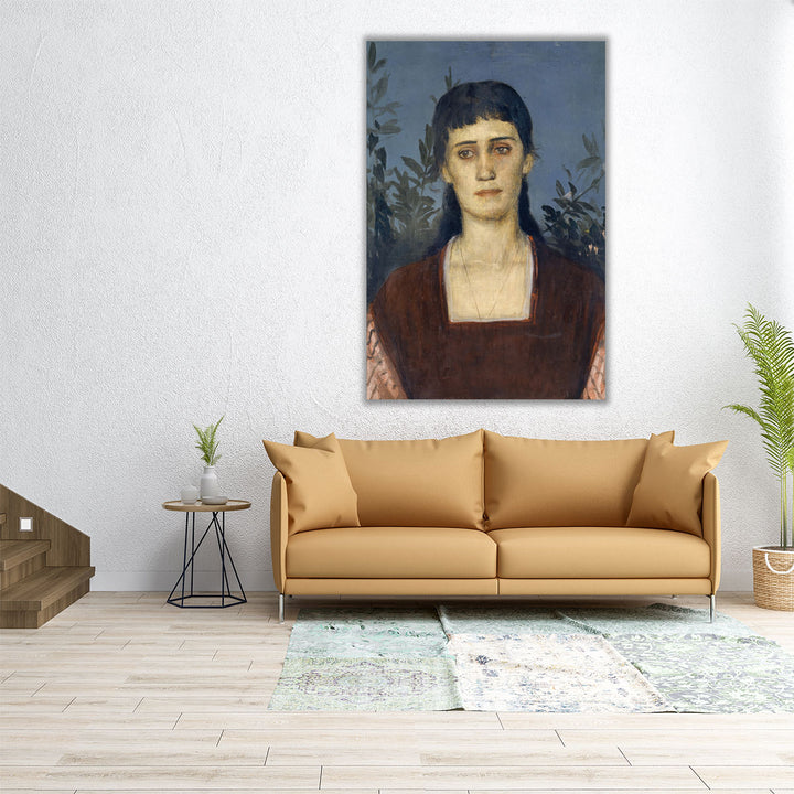 Portrait of Clara Bruckmann-Böcklin, Eldest Daughter of the Artist, 1876 - Canvas Print Wall Art