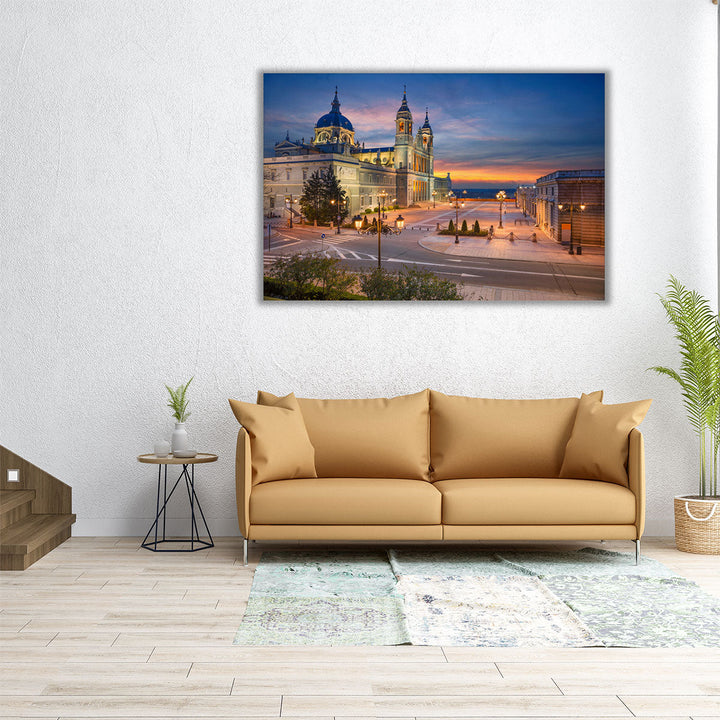 Santa Maria La Real De La Almudena Cathedral, Madrid, Spain - Canvas Print Wall Art