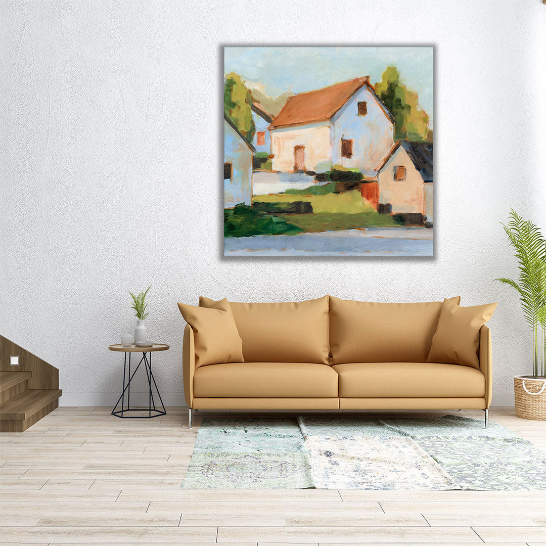 European Farmhouses I - Canvas Print Wall Art