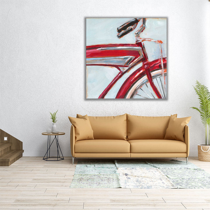 Retro Cycle I - Canvas Print Wall Art