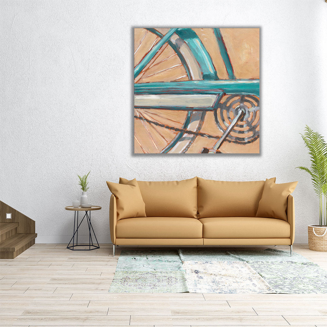 Retro Cycle IV - Canvas Print Wall Art