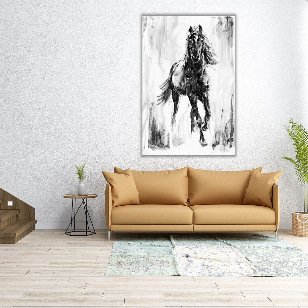 Rustic Stallion I - Canvas Print Wall Art