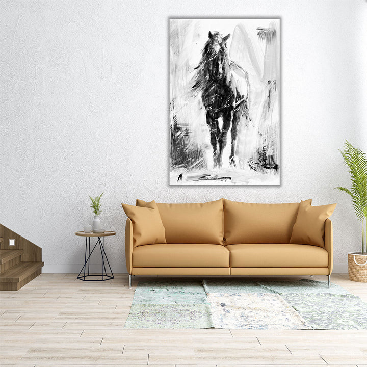 Rustic Stallion II - Canvas Print Wall Art