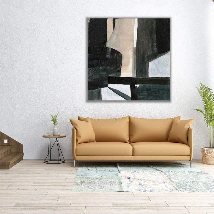 Deconstructed Ebony I - Canvas Print Wall Art