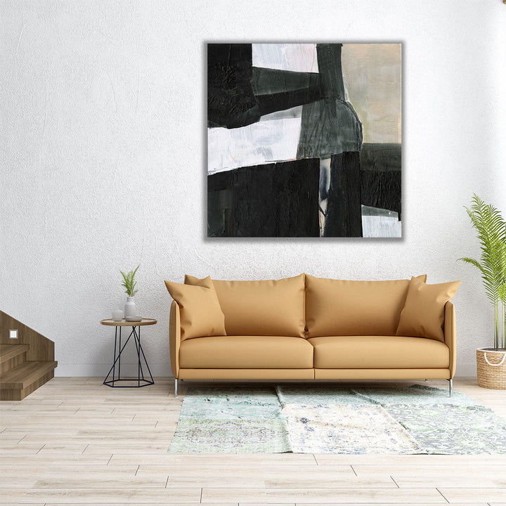 Deconstructed Ebony II - Canvas Print Wall Art