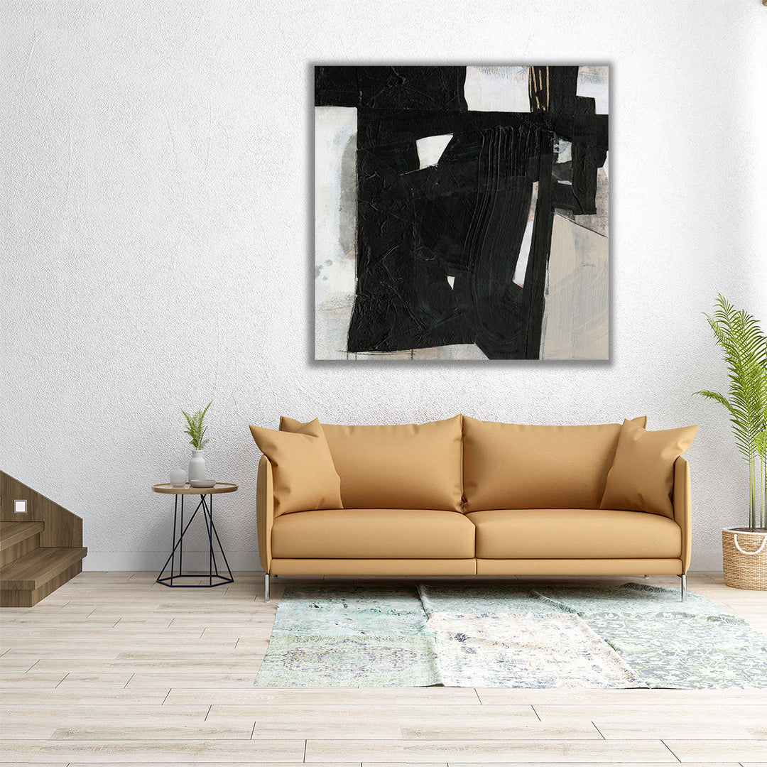 Deconstructed Ebony IV - Canvas Print Wall Art