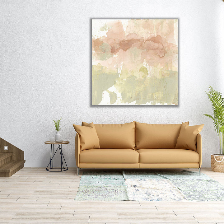 Dusty Blush and Olive I - Canvas Print Wall Art