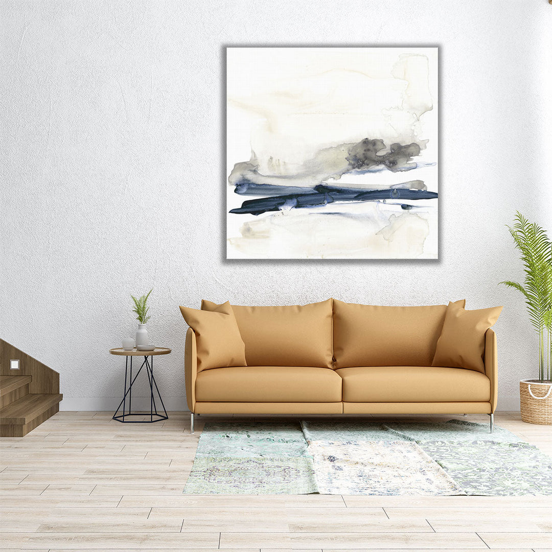 Navy Horizon Line I - Canvas Print Wall Art