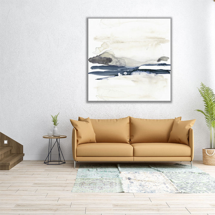 Navy Horizon Line II - Canvas Print Wall Art