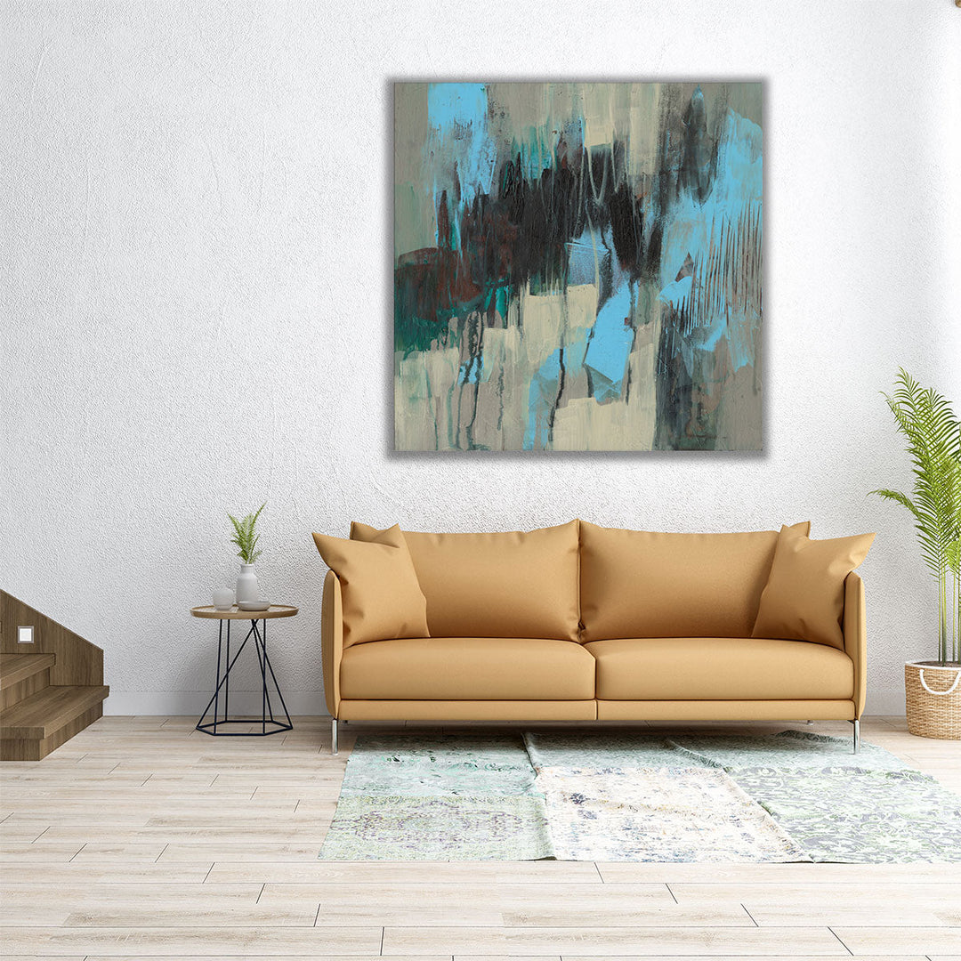 Ocean Blue Abstract I - Canvas Print Wall Art