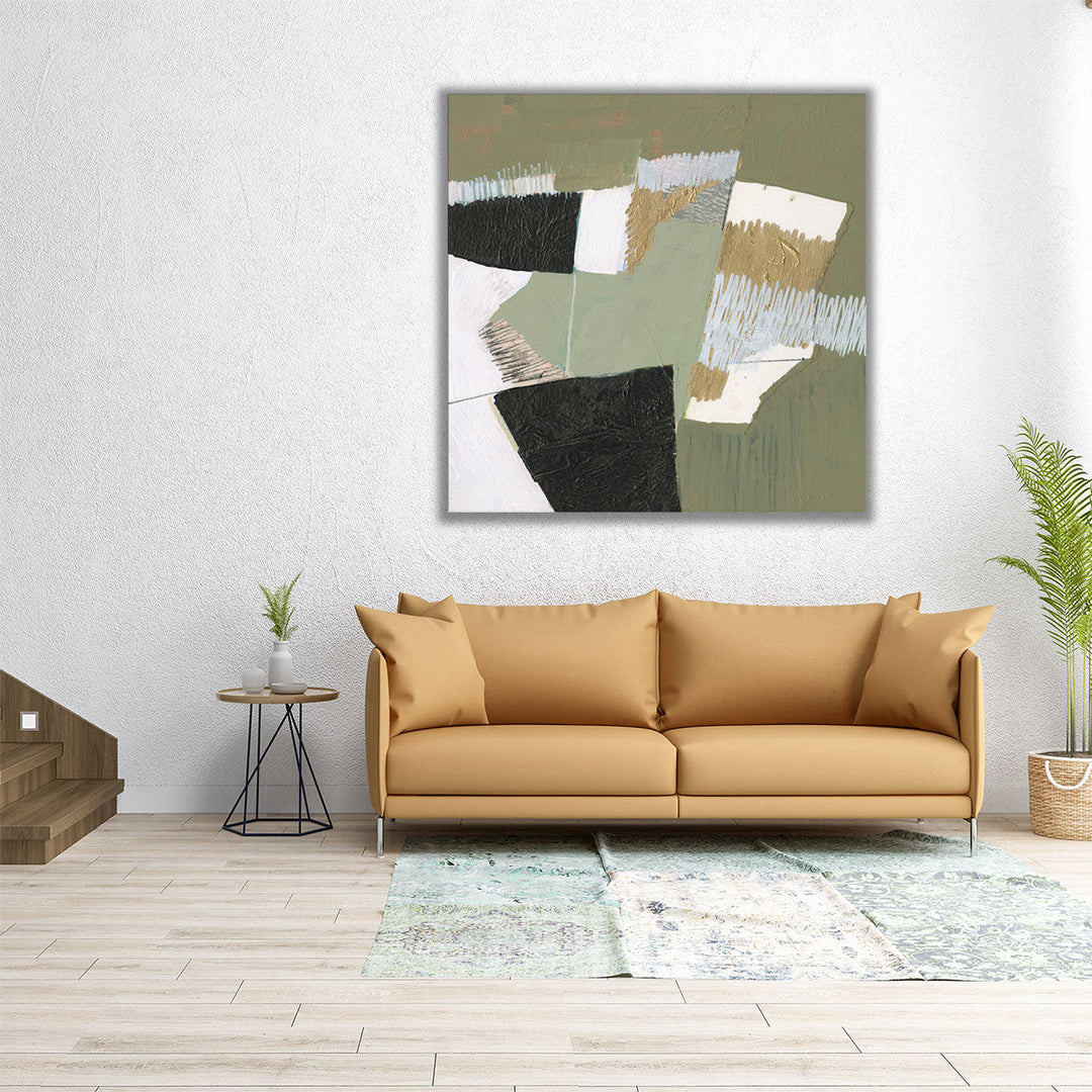 Olive Black & Gold I - Canvas Print Wall Art