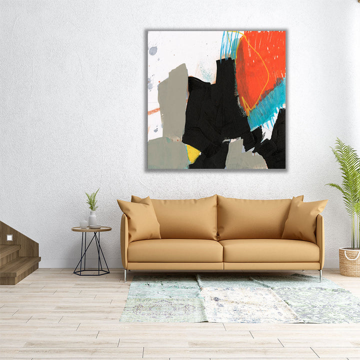 Primary Action II - Canvas Print Wall Art