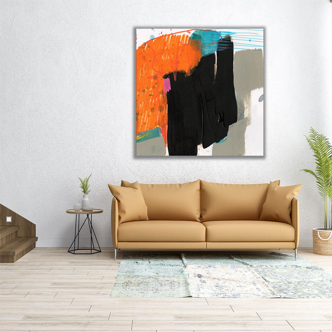 Primary Action IV - Canvas Print Wall Art