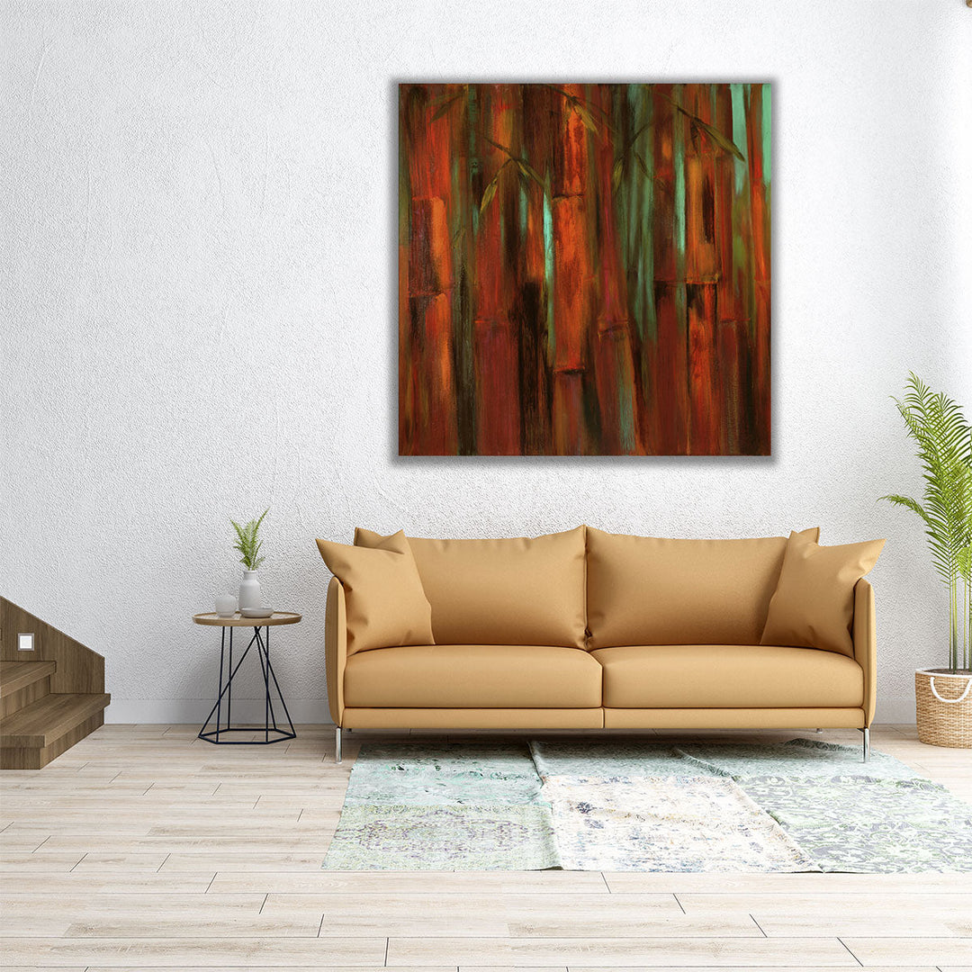 Sunset Bamboo I - Canvas Print Wall Art