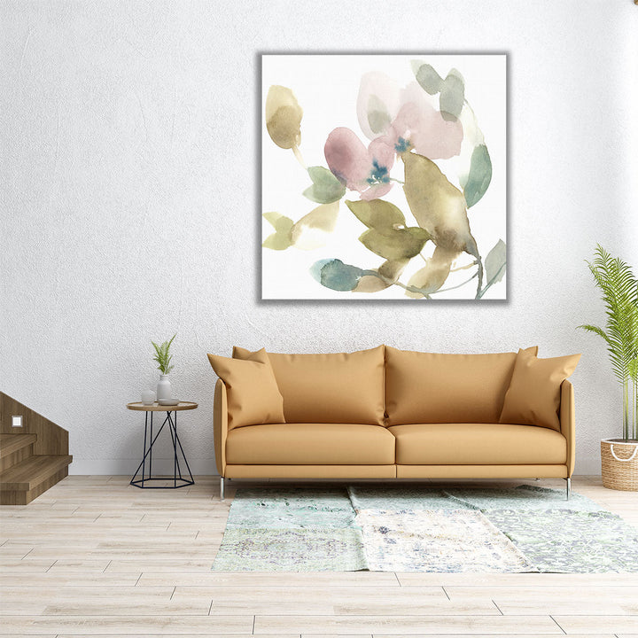 Sweet Petals and Leaves I - Canvas Print Wall Art