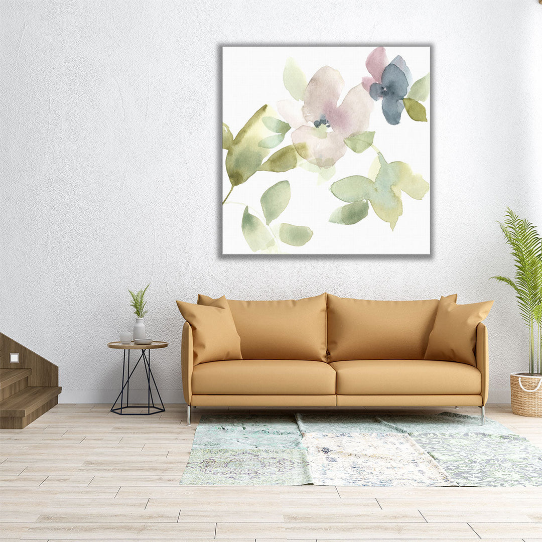 Sweet Petals and Leaves III - Canvas Print Wall Art