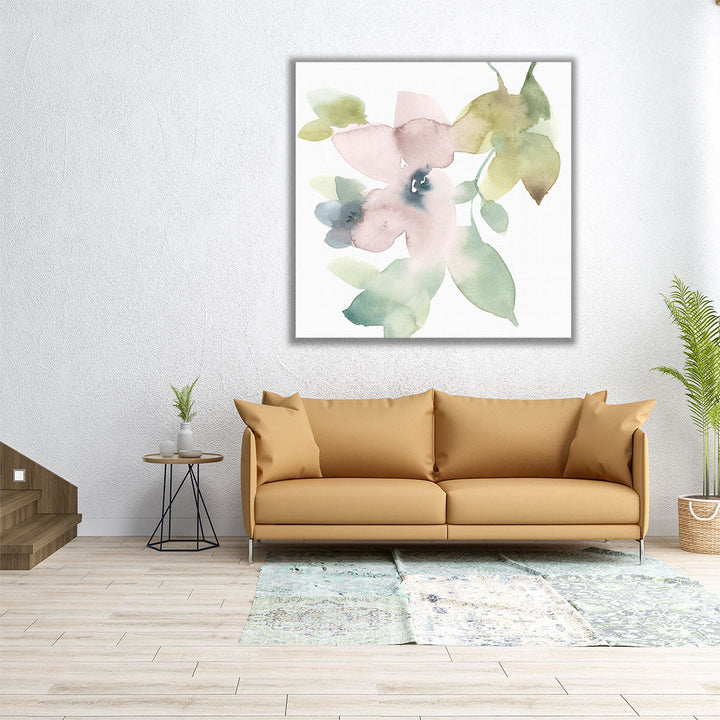 Sweet Petals and Leaves IV - Canvas Print Wall Art