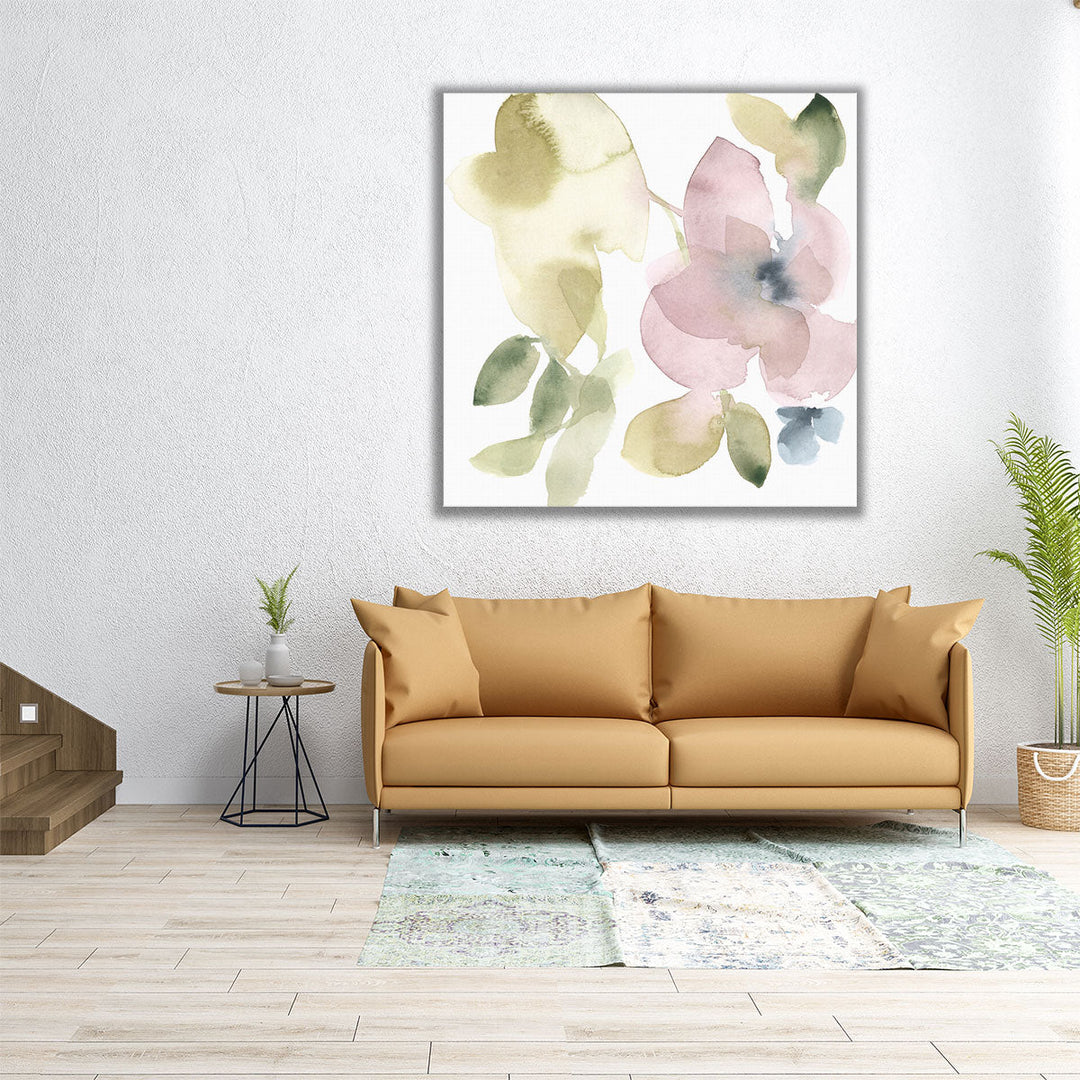 Sweet Petals and Leaves VI - Canvas Print Wall Art