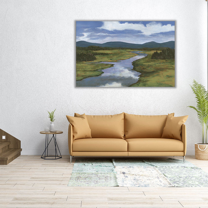 Blue Mountain Reflections I - Canvas Print Wall Art