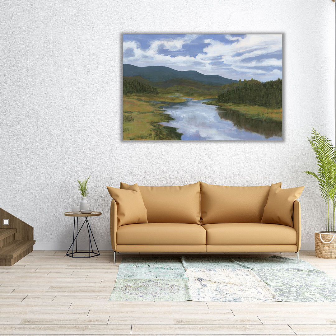 Blue Mountain Reflections II - Canvas Print Wall Art