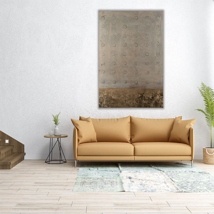 Neutral Dot Matrix I - Canvas Print Wall Art