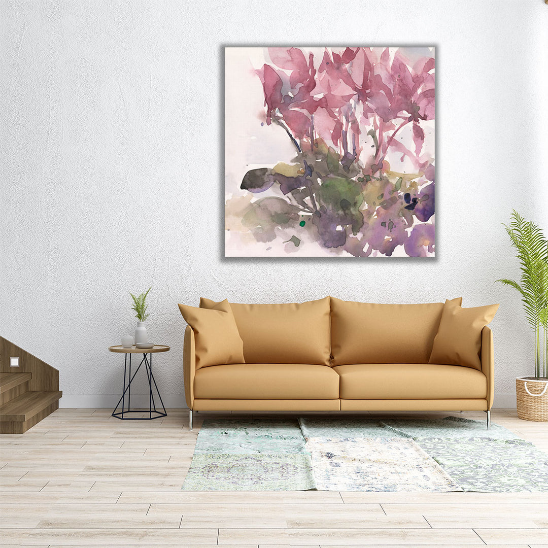 Fanciful Floral Moment II - Canvas Print Wall Art