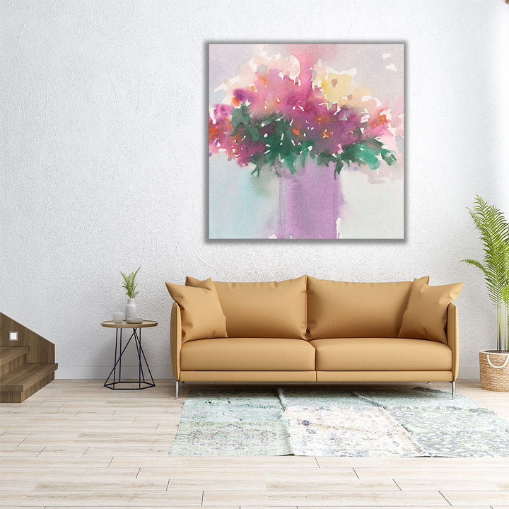 Floral Gathering II - Canvas Print Wall Art