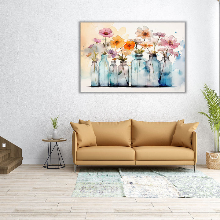 Vintage Floral Bloom 2 - Canvas Print Wall Art