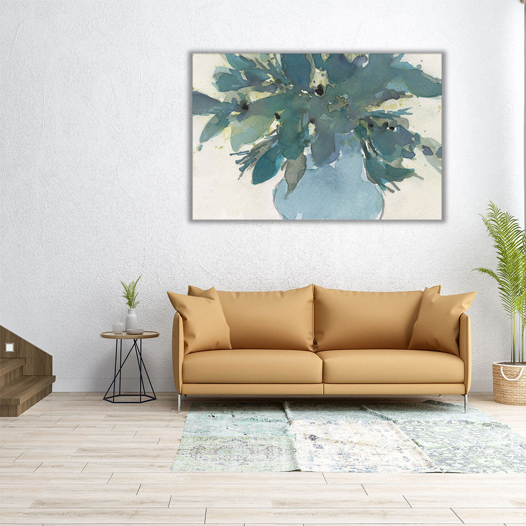 Blue Vintage Charm I - Canvas Print Wall Art