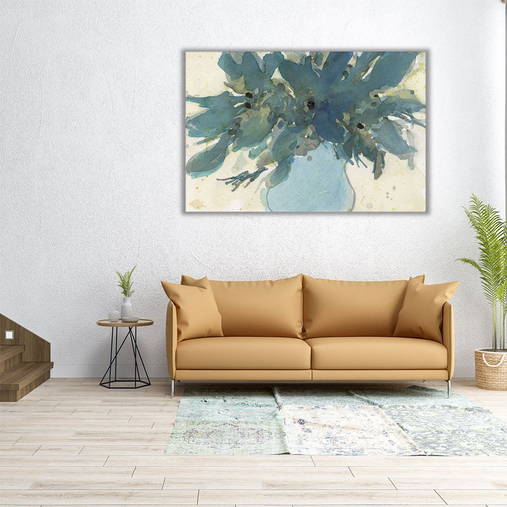 Blue Vintage Charm II - Canvas Print Wall Art