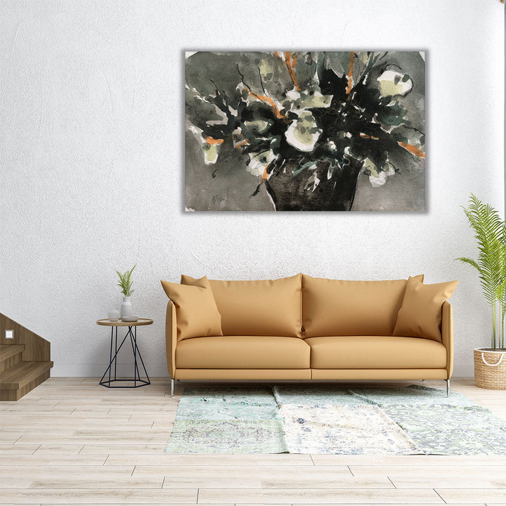 Dark Flower Aesthetic  I - Canvas Print Wall Art