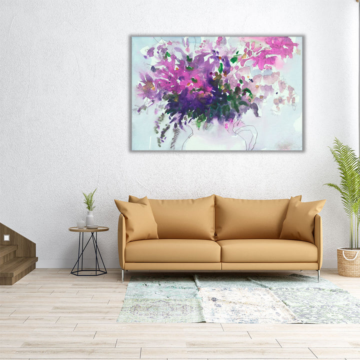 Floral in Pitcher II - Canvas Print Wall Art