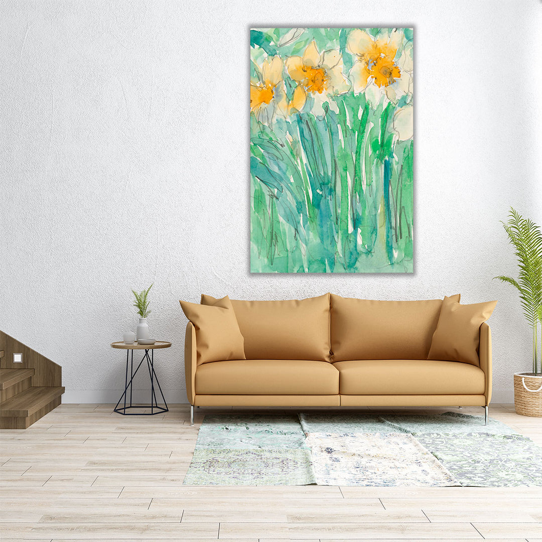 Daffodils Stems I - Canvas Print Wall Art