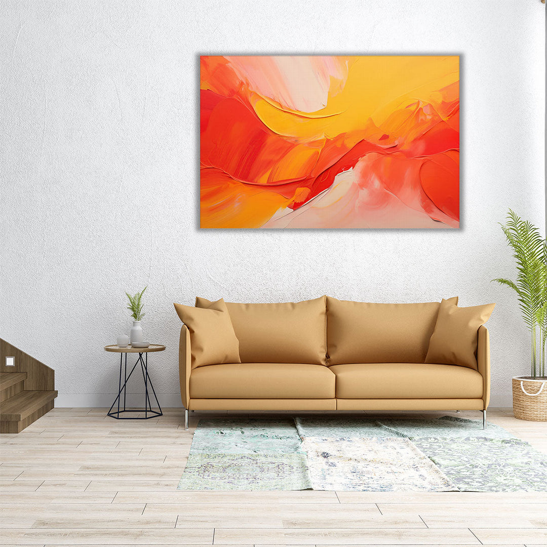 Peaceful Firewave - Canvas Print Wall Art