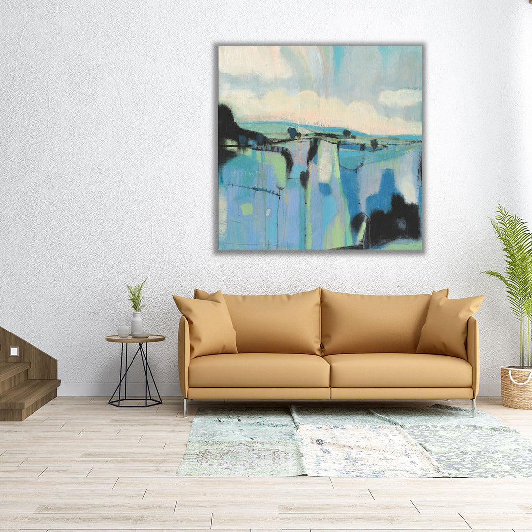 Abstract Shades of Blue I - Canvas Print Wall Art