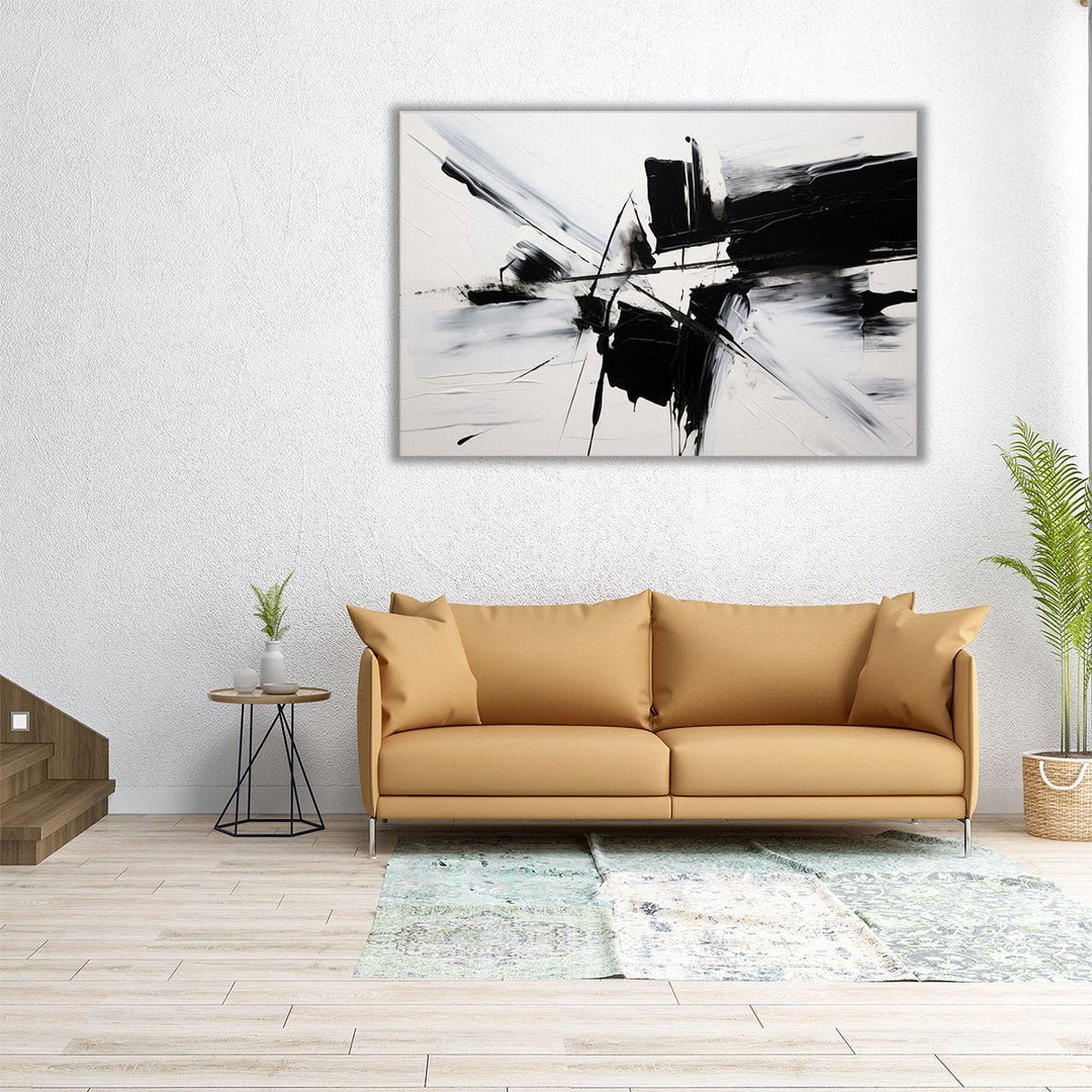 Monochrome Magic - Canvas Print Wall Art