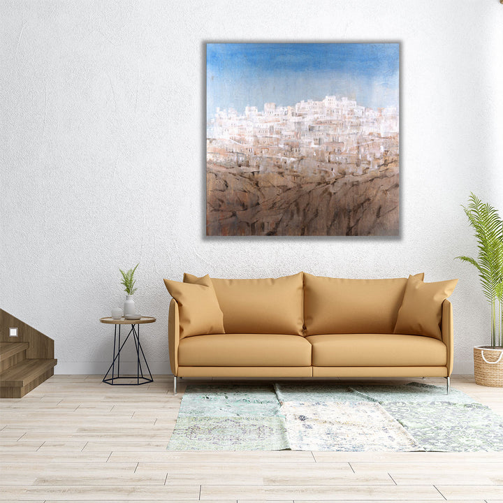 Hilltop Village II - Canvas Print Wall Art