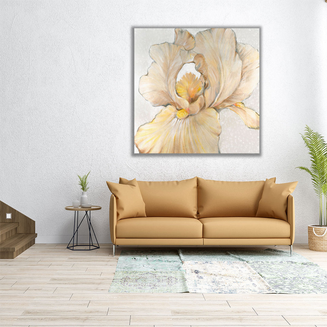 Iris Cream I - Canvas Print Wall Art