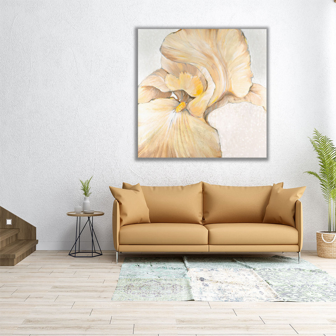 Iris Cream II - Canvas Print Wall Art