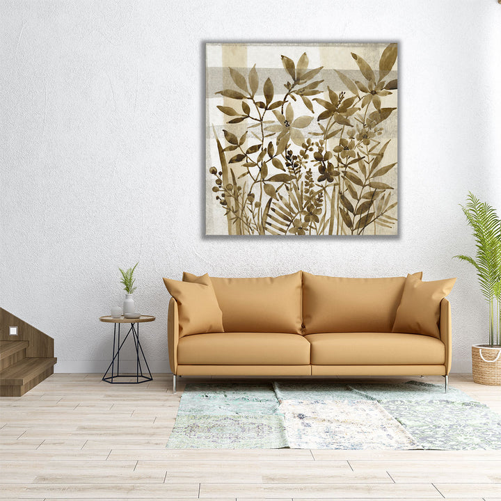 Neutral Garden II - Canvas Print Wall Art