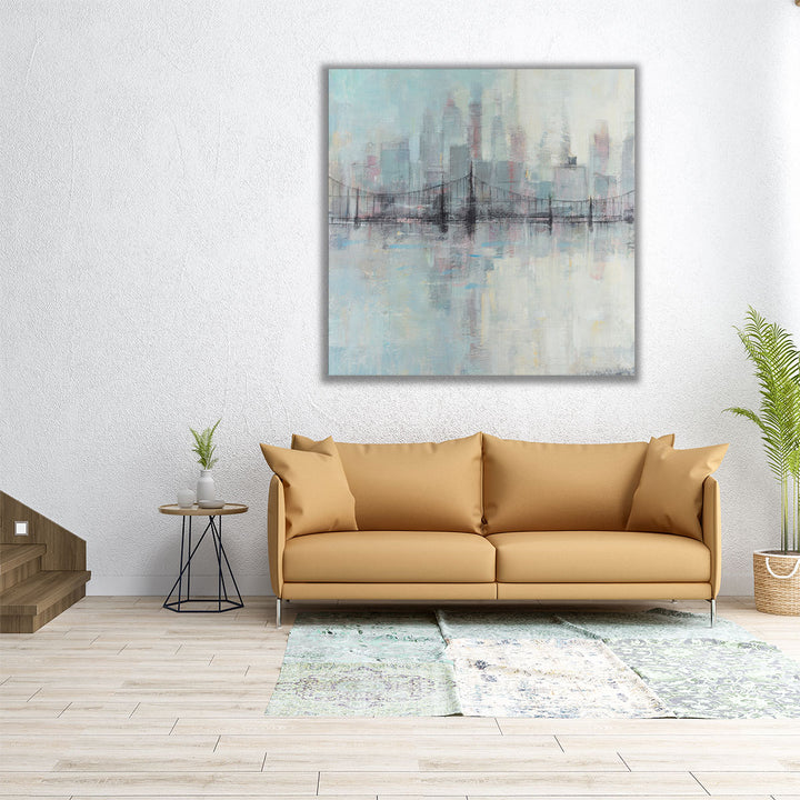 Pastel Cityscape I - Canvas Print Wall Art