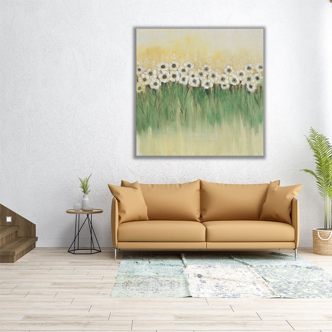 Rows of Flowers I - Canvas Print Wall Art