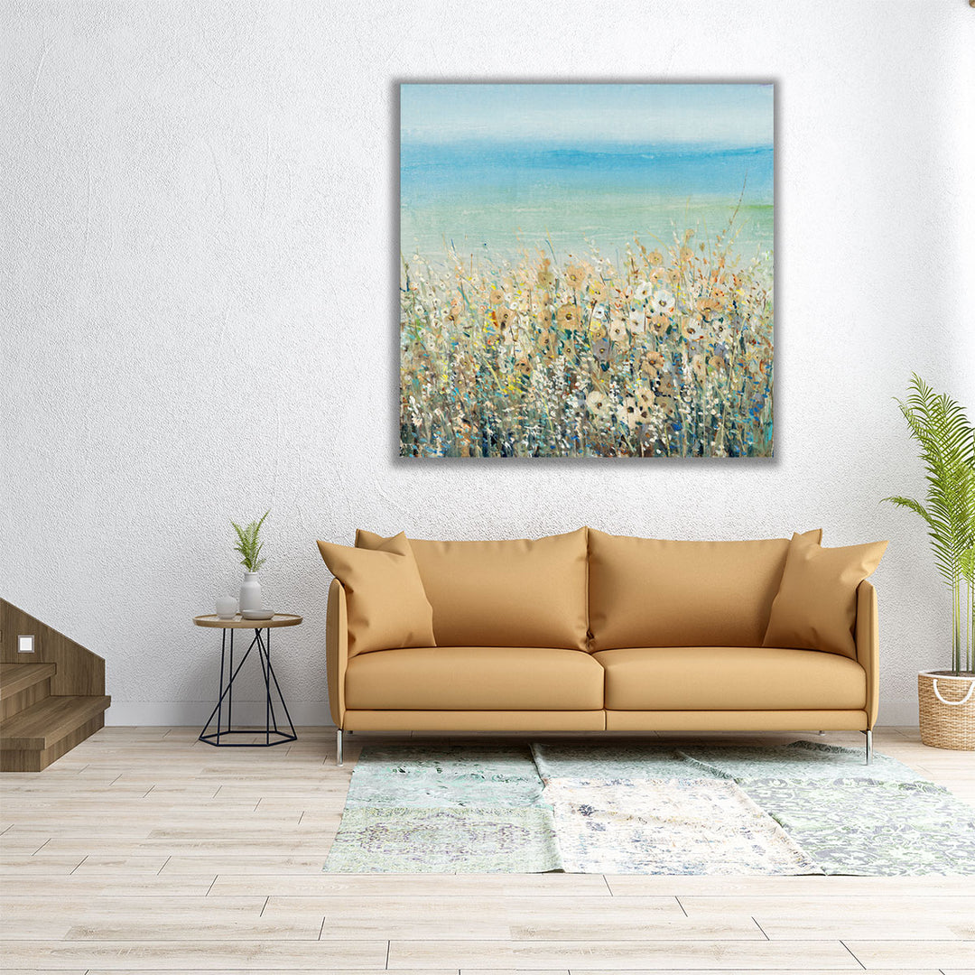 Shoreline Flowers I - Canvas Print Wall Art