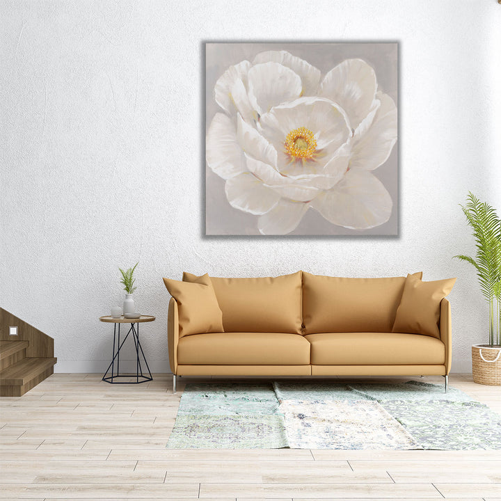 White Peony II - Canvas Print Wall Art