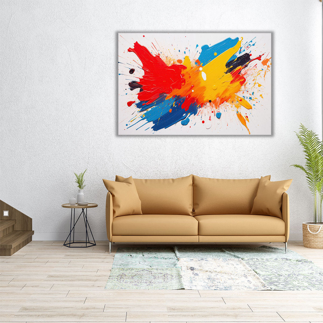 Energetic Colorburst - Canvas Print Wall Art